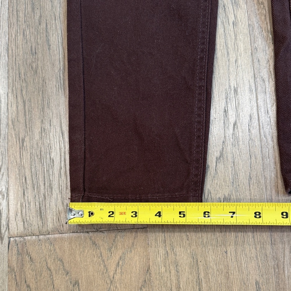 NWT MOM Refuge Denim Chestnut Brow Jeans Juniors Size 5 - Picture 7 of 8